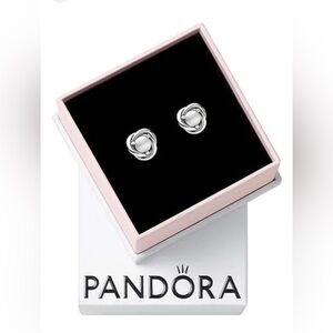 Pandora Silver Heart Earrings
